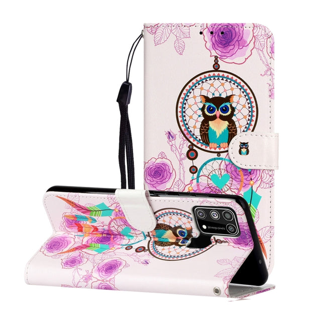 Oil Embossed Coloured Drawing Pattern Horizontal Flip PU Leather Case with Holder & Card Slots & Wallet, For Samsung Galaxy M31
