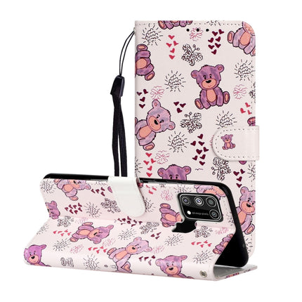 Oil Embossed Coloured Drawing Pattern Horizontal Flip PU Leather Case with Holder & Card Slots & Wallet, For Samsung Galaxy M31