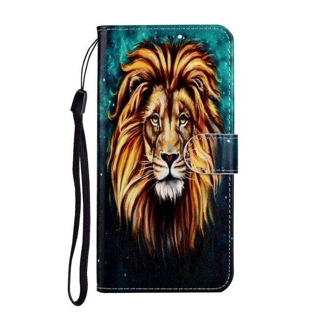 Oil Embossed Coloured Drawing Pattern Horizontal Flip PU Leather Case with Holder & Card Slots & Wallet