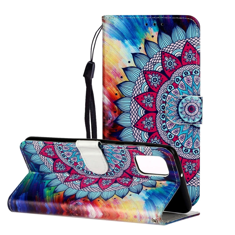 Oil Embossed Coloured Drawing Pattern Horizontal Flip PU Leather Case with Holder & Card Slots & Wallet