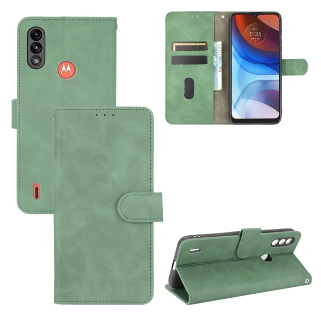 Solid Color Skin Feel Magnetic Buckle Horizontal Flip Calf Texture PU Leather Case with Holder & Card Slots & Wallet, For Xiaomi Redmi K40 / K40 Pro, For Motorola Moto E7 Power