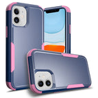 For iPhone 11 / Royal Blue + Pink
