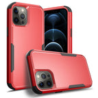 For iPhone 12 / 12 Pro / Red + Black