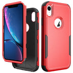 For iPhone XR / Rot + Schwarz