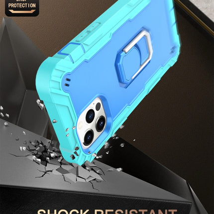 PC + Gummi 3-lagige stoßfeste Schutzhülle mit drehbarem Halter, für iPhone 12 Mini, für iPhone 12 / 12 Pro, für iPhone 12 Pro