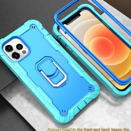PC + Gummi 3-lagige stoßfeste Schutzhülle mit drehbarem Halter, für iPhone 12 Mini, für iPhone 12 / 12 Pro, für iPhone 12 Pro