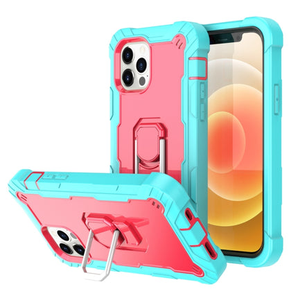 PC + Rubber 3-layers Shockproof Protective Case with Rotating Holder, For iPhone 12 Mini, For iPhone 12 / 12 Pro