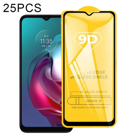 For Motorola Moto E20 / G50 5G / G20 / G30 / G10 25pcs 9D Full Glue Full Screen Tempered Glass Film, For Motorola Moto G10 (25 PCS), For Motorola E20 / G50 5G / G20 / G30 / G10 (25 PCS)