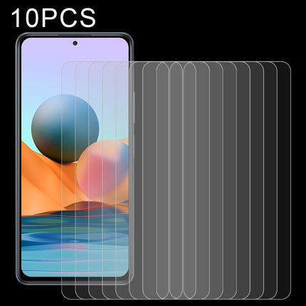 For Xiaomi Redmi Note 10 / Note 11 4G Global 6.43 inch/ Note 10 Global 6.43 inch / Poco M4 Pro 4G 10pcs 0.26mm 9H 2.5D Tempered Glass Film, For OPPO F19 Pro (10 PCS)                                                                                       ...