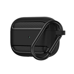 Wireless Earphones Shockproof Carbon Fiber Armor TPU Protective Case, For AirPods 1/2, For AirPods Pro