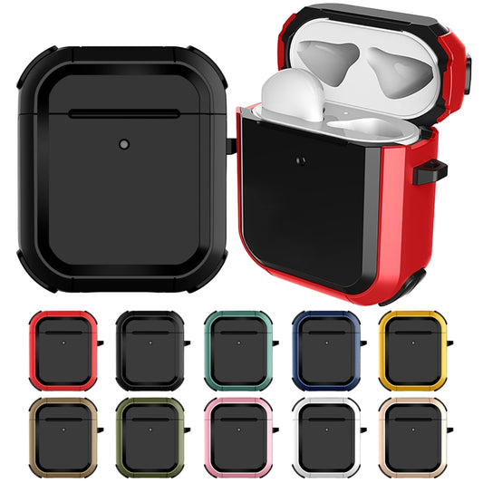 Funda protectora de TPU Thunder Mecha a prueba de golpes para auriculares inalámbricos, para AirPods 1/2, para AirPods Pro