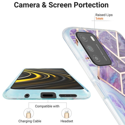 3D Electroplating Marble Pattern TPU Protective Case, For Xiaomi Poco M3 / Note 9 4G / Redmi 9 Power, For Samsung Galaxy A12, For Samsung Galaxy A32 5G, For Samsung Galaxy A52 5G / 4G