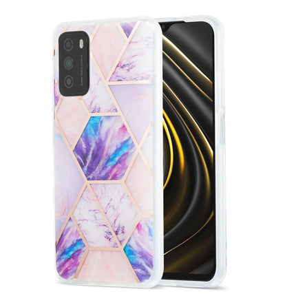 3D Electroplating Marble Pattern TPU Protective Case, For Xiaomi Poco M3 / Note 9 4G / Redmi 9 Power, For Samsung Galaxy A12, For Samsung Galaxy A32 5G, For Samsung Galaxy A52 5G / 4G