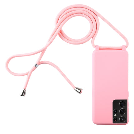 Candy Colors TPU Protective Case with Lanyard, For Samsung Galaxy S21+ 5G, For Samsung Galaxy S21 5G, For Samsung Galaxy S21 Ultra 5G