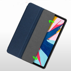 For iPad 10.2 Litchi Texture Horizontal Flip Leather Case with Three-folding Holder & Pen Slot, For iPad 10.2