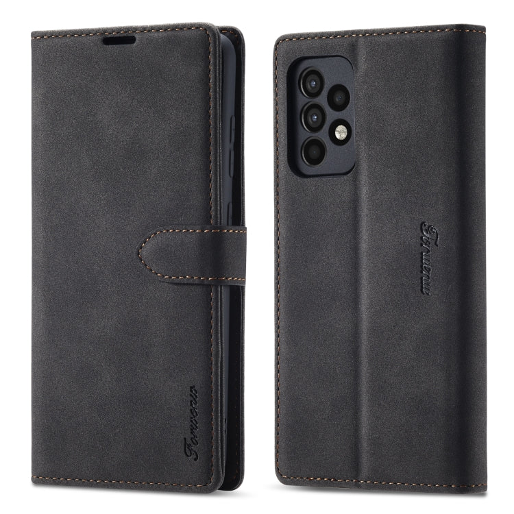 Forwenw F1 Series Matte Strong Magnetism Horizontal Flip Leather Case with Holder & Card Slots & Wallet & Photo Frame, For Samsung Galaxy A52, For Samsung Galaxy A72