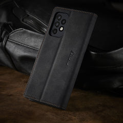 Forwenw F1 Series Matte Strong Magnetism Horizontal Flip Leather Case with Holder & Card Slots & Wallet & Photo Frame, For Samsung Galaxy A52, For Samsung Galaxy A72