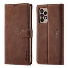 Forwenw F1 Series Matte Strong Magnetism Horizontal Flip Leather Case with Holder & Card Slots & Wallet & Photo Frame, For Samsung Galaxy A52, For Samsung Galaxy A72