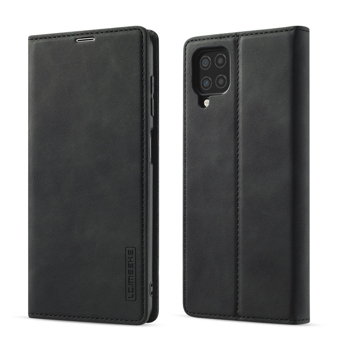 LC.IMEEKE Strong Magnetism Ultra-thin Horizontal Flip Matte TPU + PU Leather Case with Holder & Card Slots & Wallet, For Samsung Galaxy A12, For Samsung Galaxy A52 5G / 4G, For Samsung Galaxy A72 5G / 4G, For SamsungGalaxy A52 5G / 4G