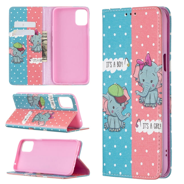Colored Drawing Pattern Invisible Magnetic Horizontal Flip PU Leather Case with Holder & Card Slots & Wallet, For LG K42, For Xiaomi Redmi Note 10 4G