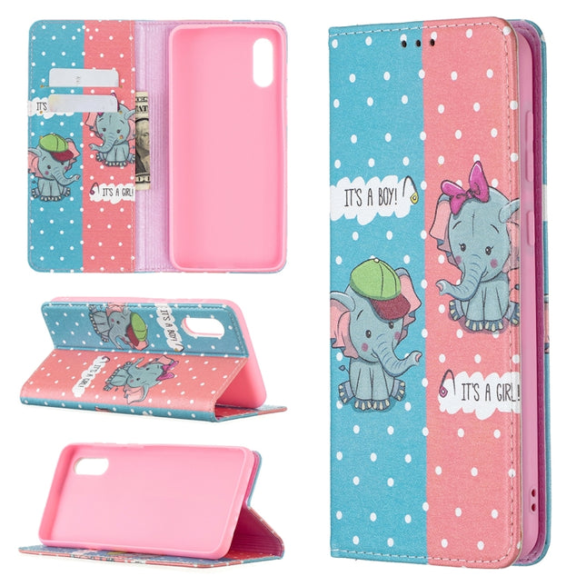 Colored Drawing Pattern Invisible Magnetic Horizontal Flip PU Leather Case with Holder & Card Slots & Wallet, For Samsung Galaxy A02, For Samsung Galaxy A32 4G