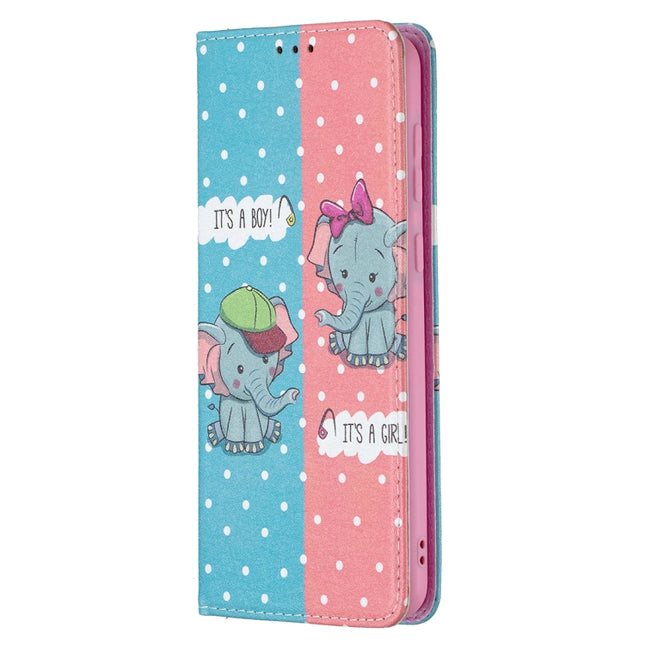 Colored Drawing Pattern Invisible Magnetic Horizontal Flip PU Leather Case with Holder & Card Slots & Wallet, For Samsung Galaxy A02, For Samsung Galaxy A32 4G