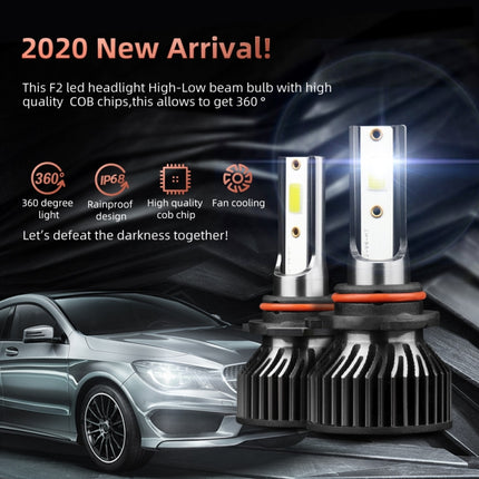2 PCS DC9-36V / 25W / 6000K / 2500LM IP68 Waterproof Car LED Headlight, F2 880 / 881 / H27, F2 9004 / HB1, F2 9005 / HB3 / H10, F2 9006 / HB4, F2 9007 / HB5, F2 9012, F2 H1, F2 H3, F2 H4 / HB2 / 9003, F2 H7, F2 H8 / H9 / H11, F2 H13
