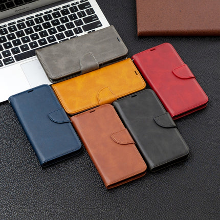 Retro Lambskin Texture Pure Color Horizontal Flip PU Leather Case with Holder & Card Slots & Wallet & Lanyard, For Xiaomi Redmi Note 10 4G