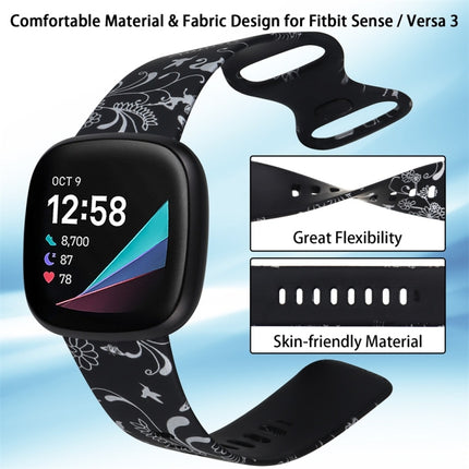 For Fitbit Versa 3 Printing Replacement Strap Watchband, S