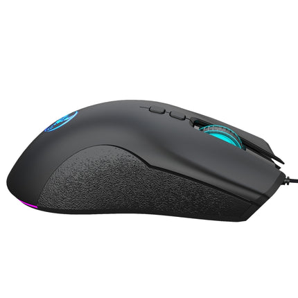 Ratón mecánico para juegos con cable y luz RGB de 7 teclas y 6400 ppp HXSJ A883