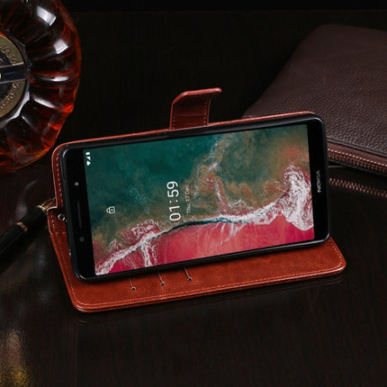 idewei Crazy Horse Texture Horizontal Flip Leather Case with Holder & Card Slots & Wallet, For Nokia C1 Plus, For OnePlus 9, For OnePlus 9 Pro