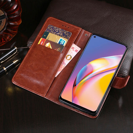 idewei Crazy Horse Texture Horizontal Flip Leather Case with Holder & Card Slots & Wallet, For OPPO A94, For OPPO F19 Pro, For OPPO Realme GT 5G