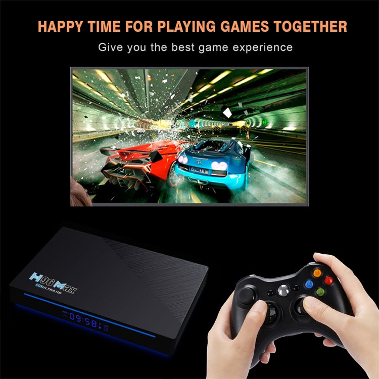 H96 Max 8K Smart TV BOX Android 11.0 Media Player wtih Remote Control, Quad Core RK3566, RAM: 4GB, ROM: 32GB, Dual Frequency 2.4GHz WiFi / 5G, 4GB+32GB, US Plug, 4GB+32GB, EU Plug, 4GB+32GB, UK Plug, 4GB+32GB, AU Plug