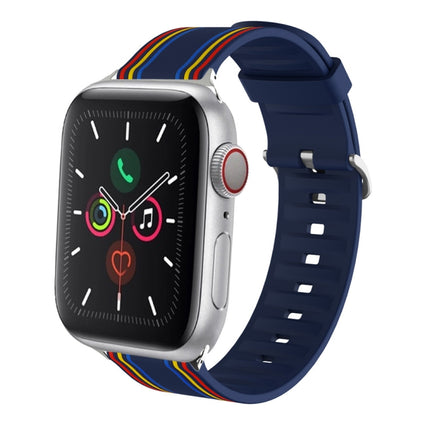 Silicone Replaceable Watch Strap, For Apple Watch Series 8&7 41mm / SE 2&6&SE&5&4 40mm / 3&2&1 38mm, For Apple Watch Series 7 45mm / 6 & SE & 5 & 4 44mm / 3 & 2 & 1 42mm, For Apple Watch Series 7 41mm / 6 & SE & 5 & 4 40mm / 3 & 2 & 1 38mm