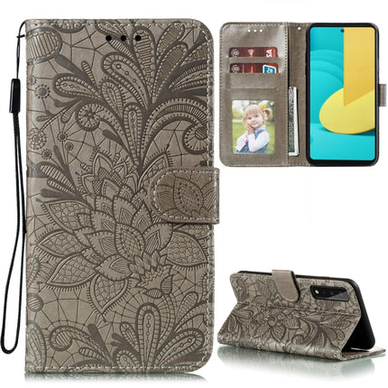 Lace Flower Embossing Pattern Horizontal Flip Leather Case with Holder & Card Slots & Wallet & Photo Frame, For Samsung Galaxy A02 / M02 (EU), For Samsung Galaxy A32 4G, For Samsung Galaxy F62 / M62, For LG Stylo 7 5G