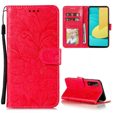 Lace Flower Embossing Pattern Horizontal Flip Leather Case with Holder & Card Slots & Wallet & Photo Frame, For Samsung Galaxy A02 / M02 (EU), For Samsung Galaxy A32 4G, For Samsung Galaxy F62 / M62, For LG Stylo 7 5G