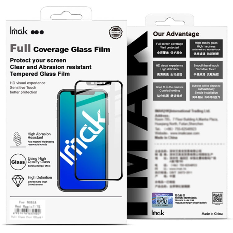 IMAK 9H Surface Hardness Full Screen Tempered Glass Film Pro+ Series, For Xiaomi Black Shark 4 / 4 Pro, For Motorola Moto Edge S, For Nubia Red Magic 6 / 6 Pro, For Samsung Galaxy A32 4G (European Version)