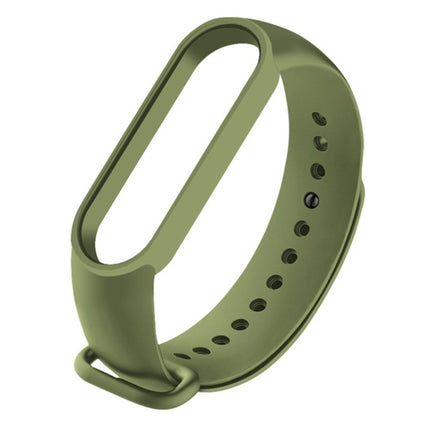 For Xiaomi Mi Band 6 (CA8856) Solid Color Silicone Replacement Strap Watchband