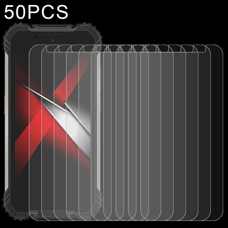 50 PCS 0.26mm 9H Surface Hardness 2.5D Explosion-proof Tempered Glass Non-full Screen Film