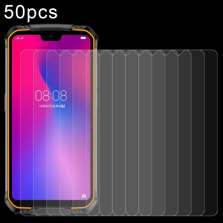 50 PCS 0.26mm 9H Surface Hardness 2.5D Explosion-proof Tempered Glass Non-full Screen Film
