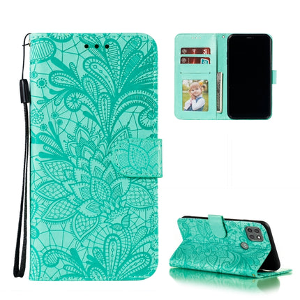Lace Flower Embossing Pattern Horizontal Flip Leather Case with Holder & Card Slots & Wallet & Photo Frame, For Motorola Moto G9 Power, For Motorola Moto G30