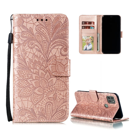 Lace Flower Embossing Pattern Horizontal Flip Leather Case with Holder & Card Slots & Wallet & Photo Frame, For Motorola Moto G9 Power, For Motorola Moto G30