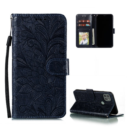 Lace Flower Embossing Pattern Horizontal Flip Leather Case with Holder & Card Slots & Wallet & Photo Frame, For Motorola Moto G9 Power, For Motorola Moto G30
