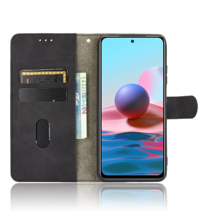 Solid Color Skin Feel Magnetic Buckle Horizontal Flip Calf Texture PU Leather Case with Holder & Card Slots & Wallet, For Xiaomi Redmi Note 10S