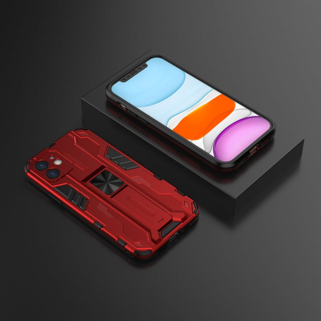 Supersonic PC + TPU Stoßfeste Schutzhülle mit Halterung, Für iPhone 11 Pro Max, Für iPhone 12 mini, Für iPhone 12 / 12 Pro, Für iPhone 12 Pro Max, Für iPhone SE 2022 / SE 2020 / 8 / 7