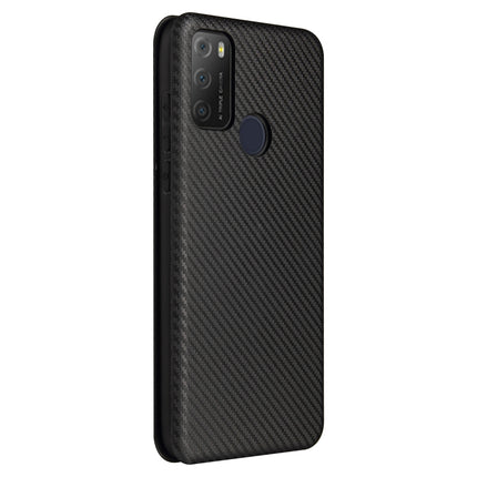 Carbon Fiber Texture Magnetic Horizontal Flip TPU + PC + PU Leather Case with Card Slot, For alcatel 1S (2021), For Huawei P50 Pro