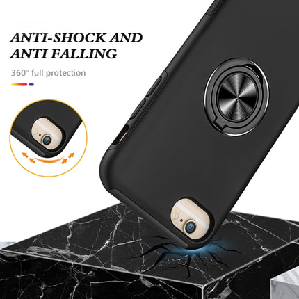 PC + TPU Stoßfeste magnetische Schutzhülle mit unsichtbarem Ringhalter, Für iPhone 6, Für iPhone 6 Plus, Für iPhone SE 2022 / SE 2020 / 8 / 7, Für iPhone 8 Plus / 7 Plus, Für iPhone XS / X