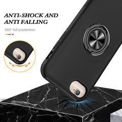 PC + TPU Shockproof Magnetic Protective Case with Invisible Ring Holder, For iPhone 6, For iPhone 6 Plus, For iPhone SE 2022 / SE 2020 / 8 / 7, For iPhone 8 Plus / 7 Plus, For iPhone XS / X