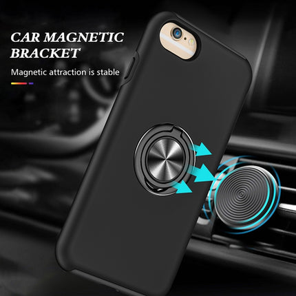 PC + TPU Stoßfeste magnetische Schutzhülle mit unsichtbarem Ringhalter, Für iPhone 6, Für iPhone 6 Plus, Für iPhone SE 2022 / SE 2020 / 8 / 7, Für iPhone 8 Plus / 7 Plus, Für iPhone XS / X