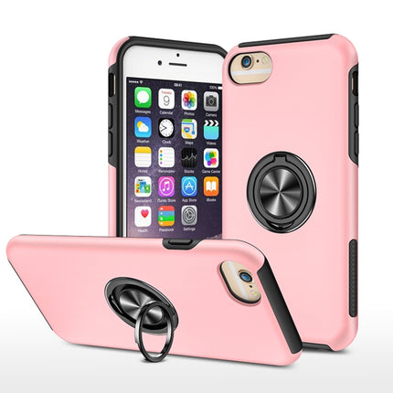 PC + TPU Stoßfeste magnetische Schutzhülle mit unsichtbarem Ringhalter, Für iPhone 6, Für iPhone 6 Plus, Für iPhone SE 2022 / SE 2020 / 8 / 7, Für iPhone 8 Plus / 7 Plus, Für iPhone XS / X